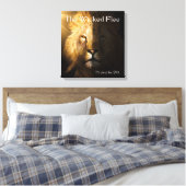 Proverbs 28:1 Bijbelse Scripture Bold Lion Canvas  Afdruk (Insitu (Slaapkamer))