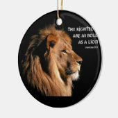 Proverbs 28:1 keramisch ornament (Links)