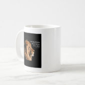 Proverbs 28:1 koffiemok (Voorkant links)