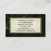 Proverbs 28:1 Righteous zijn gebold als een leeuwb Visitekaartje (Achterkant)