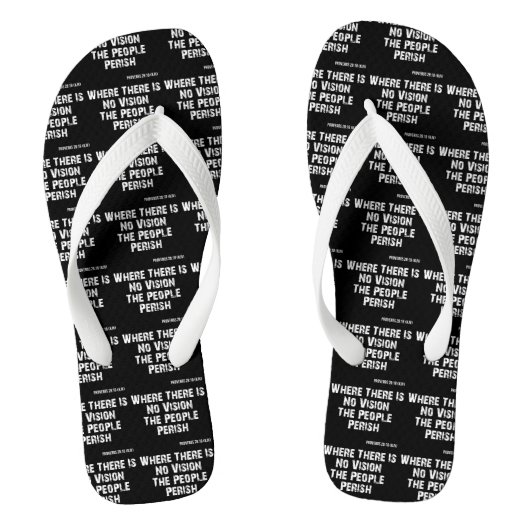Proverbs 29:18 Bijbel Verse KJV Citaat Unisex Teenslippers (Voetbed)