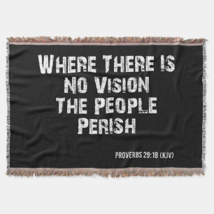 Proverbs 29:18 Bijbelverse KJV Citaat Deken