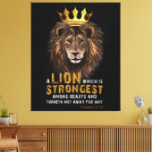 Proverbs 30:30 Bijbelse lion Canvas Art (Insitu (Woonkamer))