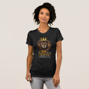 Proverbs 30:30 KJV Bijbelscriptcitaat Vrouwen T-shirt