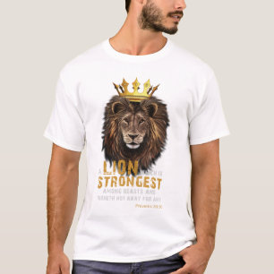 Proverbs 30:30 KJV Bijbelscripts Unisex T-shirt