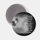 Proverbs 30:5 BIBLE SCRIPTURE with Hummingbird Magneet (Voorkant / Achterkant)