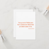 Proverbs 30:5 Bijbel Verse Scripture Flat Greeting Kaart (Voorkant / Achterkant in situ)