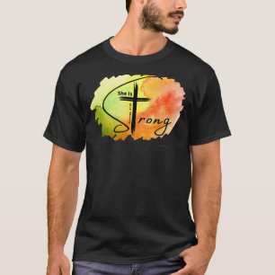 Proverbs 3125 Ze is een sterke kerkbijbel Jezus Go T-shirt