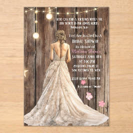 Proverbs 31:10 Bridal Shower Invitation Acryl Uitnodigingen