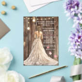 Proverbs 31:10 Bridal Shower Invitation Acryl Uitnodigingen (Insitu (Huwelijk))