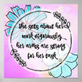 Proverbs 31:17 poster (Voorkant)