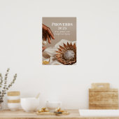 Proverbs 31:25 Empowered Woman Gift for Her Poster (Keuken)