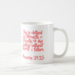 Proverbs 31:25 Koffiebeker Koffiemok