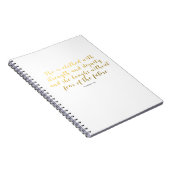 Proverbs 31:25-laptop - Gold Faux-foliescript Notitieboek (Rechterzijde)