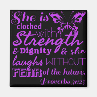 Proverbs 31:25 magneet