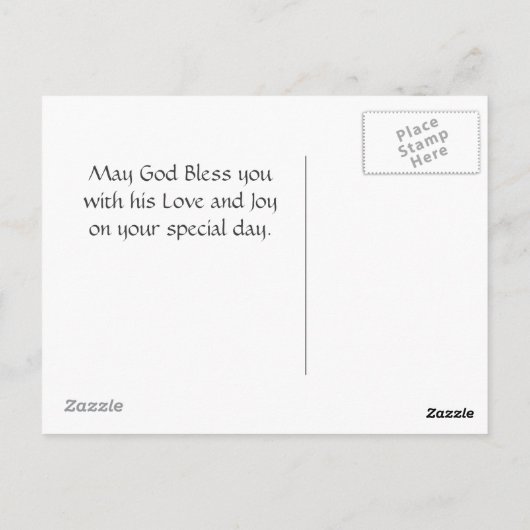 Proverbs 31:25, Moederdag, White Daisy Custom Briefkaart (Achterkant)