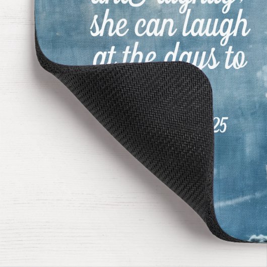Proverbs 31:25 Mousepad Inspiring Bible Verse Muismat (Hoek)