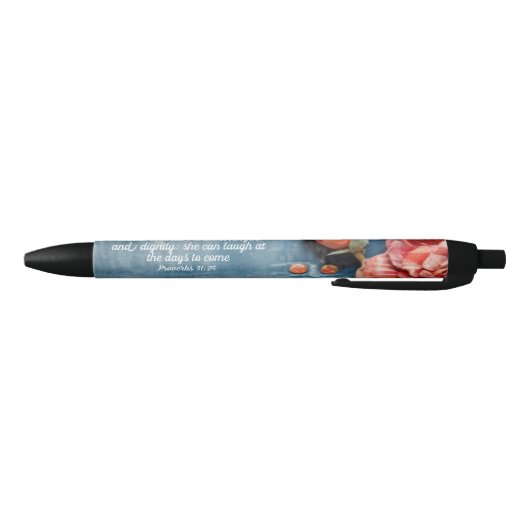 Proverbs 31:25  Pen Inspiring Bible Verse Floral (Bodem)