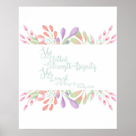 Proverbs 31:25 poster