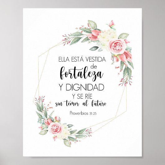 Proverbs 31 25 Póster Poster (Voorkant)