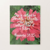 Proverbs 31:25 Puzzle Legpuzzel (Verticaal)