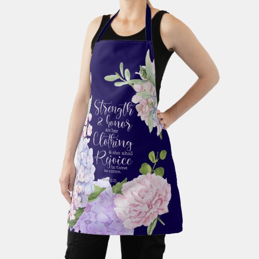 Proverbs 31:25 Strength and Honour Blue Schort (Insitu)