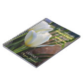 Proverbs 31:25 Tulip Prayer Journal Notitieboek (Linkerzijde)