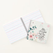 Proverbs 31:25 Ze is bedwelmd met kracht Notitieboek (Binnen)