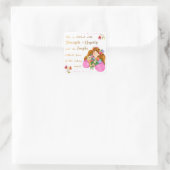 Proverbs 31:25 Ze is bedwelmd met kracht Vierkante Sticker (Tas)
