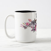 Proverbs 31:25 Ze is in sterkte gekweekt Tweekleurige Koffiemok (Links)