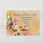 Proverbs 31:26, Bijbelversie, Moederdag Briefkaart (Voorkant / Achterkant)