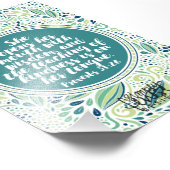 Proverbs 31:26 Onderwijs van de Manuscript van de  Foto Afdruk (Hoek)