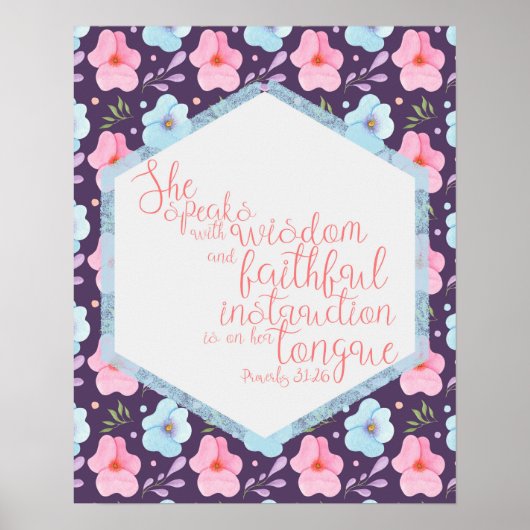 Proverbs 31:26 poster (Voorkant)