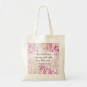 Proverbs 31:28 Kinderen noemen haar gezegende Flor Tote Bag (Voorkant)