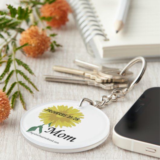 Proverbs 31:28 Moederdag Sleutelhanger (Voorkant Rechts)