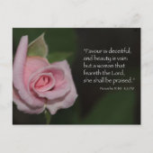 Proverbs 31:30 Briefkaart voor scripts (Voorkant)