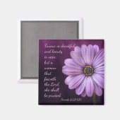 Proverbs 31:30 - Een vrouw die bang is voor de Hee Magneet (Voorkant / Achterkant)