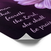 Proverbs 31:30 - Een vrouw die bang is voor de LOR Poster (Hoek)