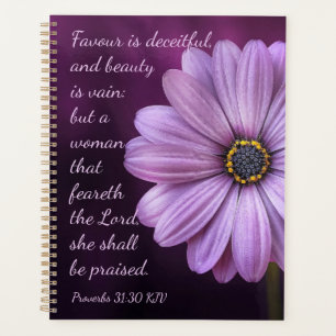 Proverbs 31:30 - Een vrouw die de Heer vreest Planner