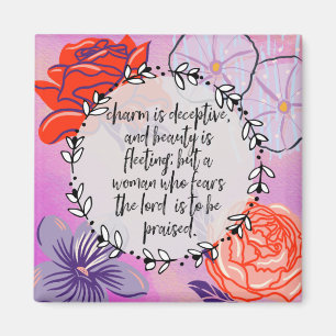 Proverbs 31:30 magneet