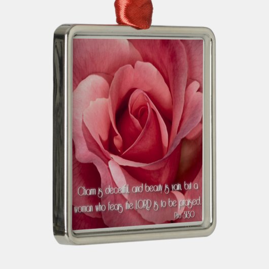 Proverbs 31:30 metalen ornament (Rechts)