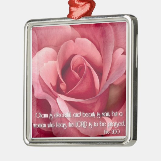 Proverbs 31:30 metalen ornament (Links)