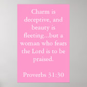 Proverbs 31:30 poster (Voorkant)
