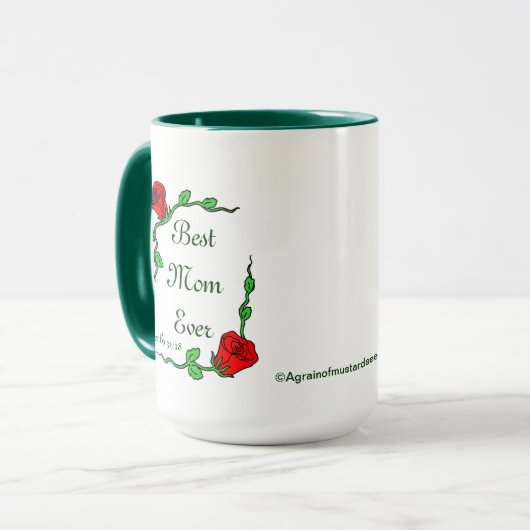 Proverbs 31 Beste Mam ooit Moederdag Mok (Voorkant links)