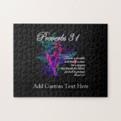 Proverbs 31 Bijbel Christelijk vrouwen Legpuzzel (Horizontaal)