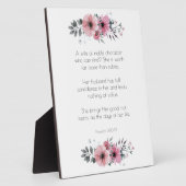 Proverbs 31 Bijbel met bloemen Fotoplaat (Zijkant)