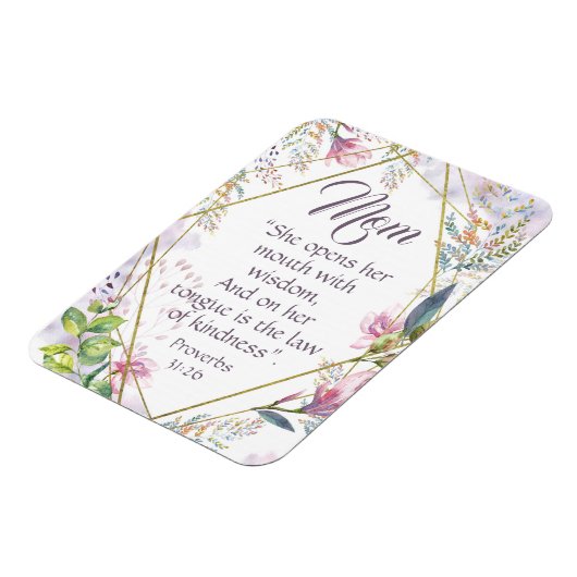 Proverbs 31 Bijbel Verse Christelijke Moederdag Gi Magneet (Linkerzijde)