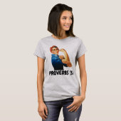 PROVERBS 31 CHRISTELIJK ROSIEVERZOEK VOOR VROUWEN  T-SHIRT (Voorkant volledig)