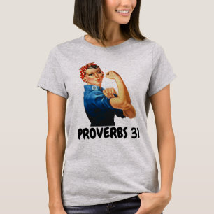 PROVERBS 31 CHRISTELIJK ROSIEVERZOEK VOOR VROUWEN  T-SHIRT