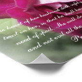 Proverbs 31 collectie~ Pro 31:11-12 Poster (Hoek)